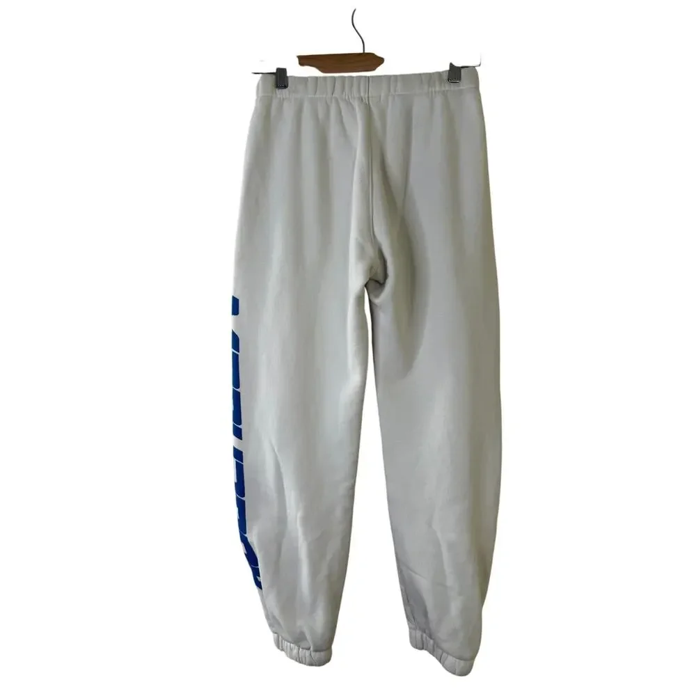 Madhappy Jogger Sweatpants Men’s Small‎ White Athletic Graphic Lounge Pants